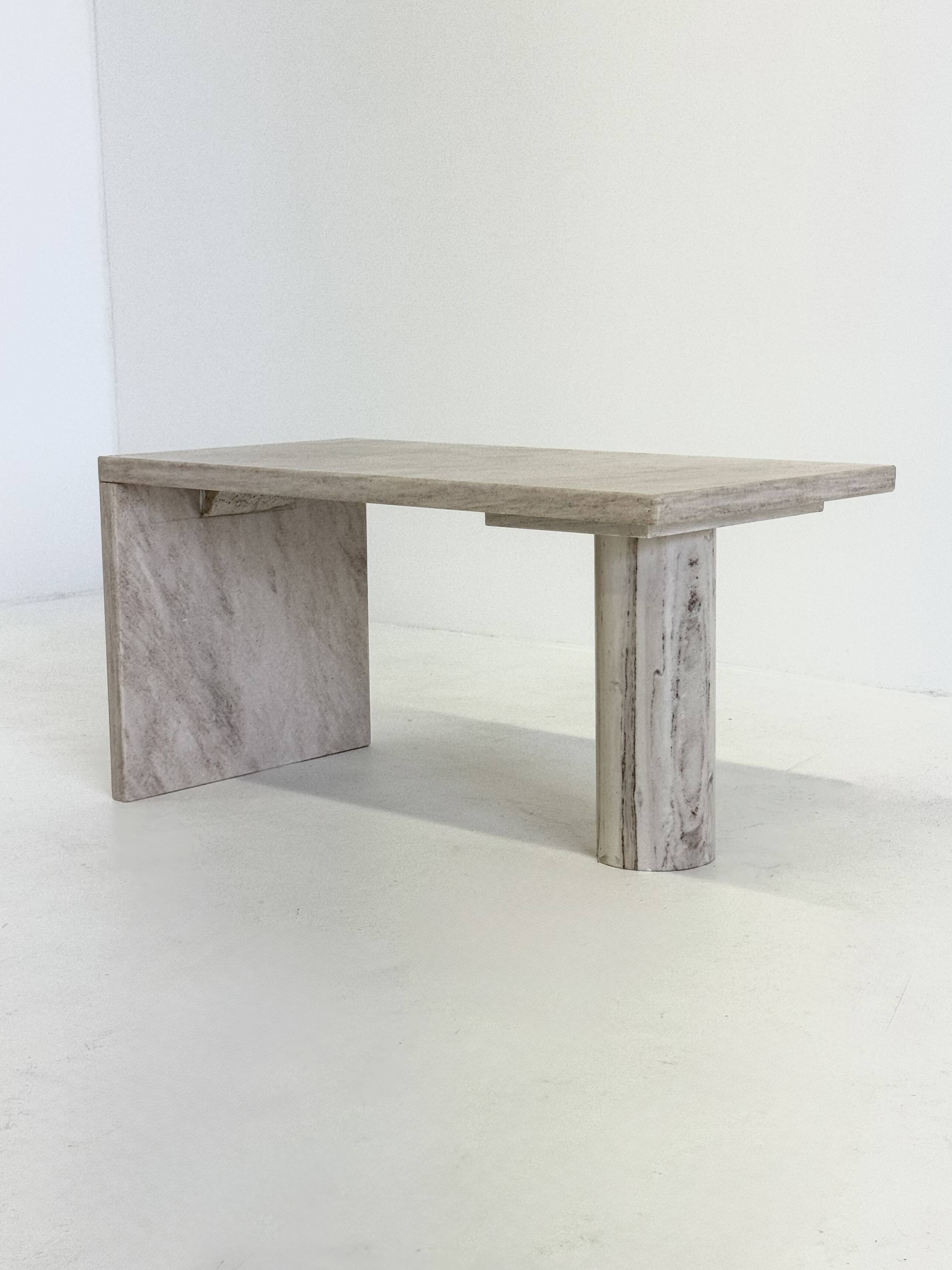 Italian marble palissandro coffee table or side table