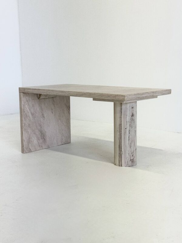 Table basse, table d'appoint en marbre Palissandro italien
