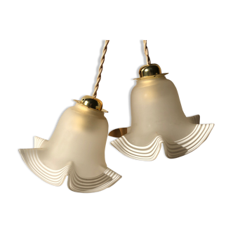 Pair of tulip lamps