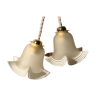 Pair of tulip lamps