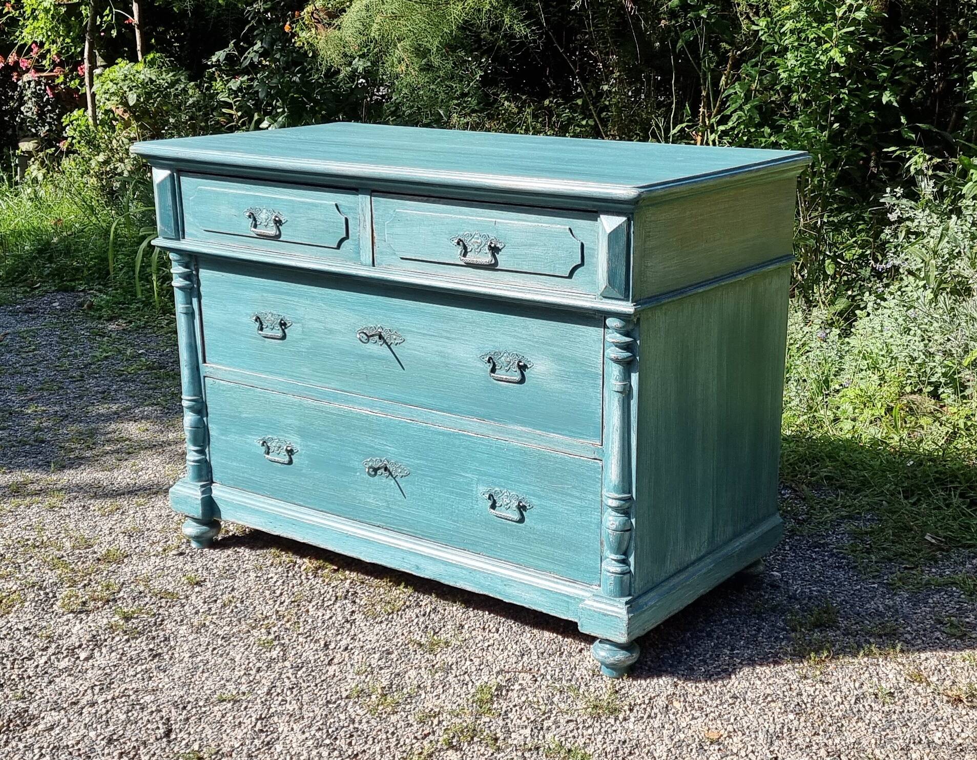 Grande commode rétro 4 tiroirs