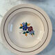 Set of 6 St Amand hand-painted deep plates 22.5cm