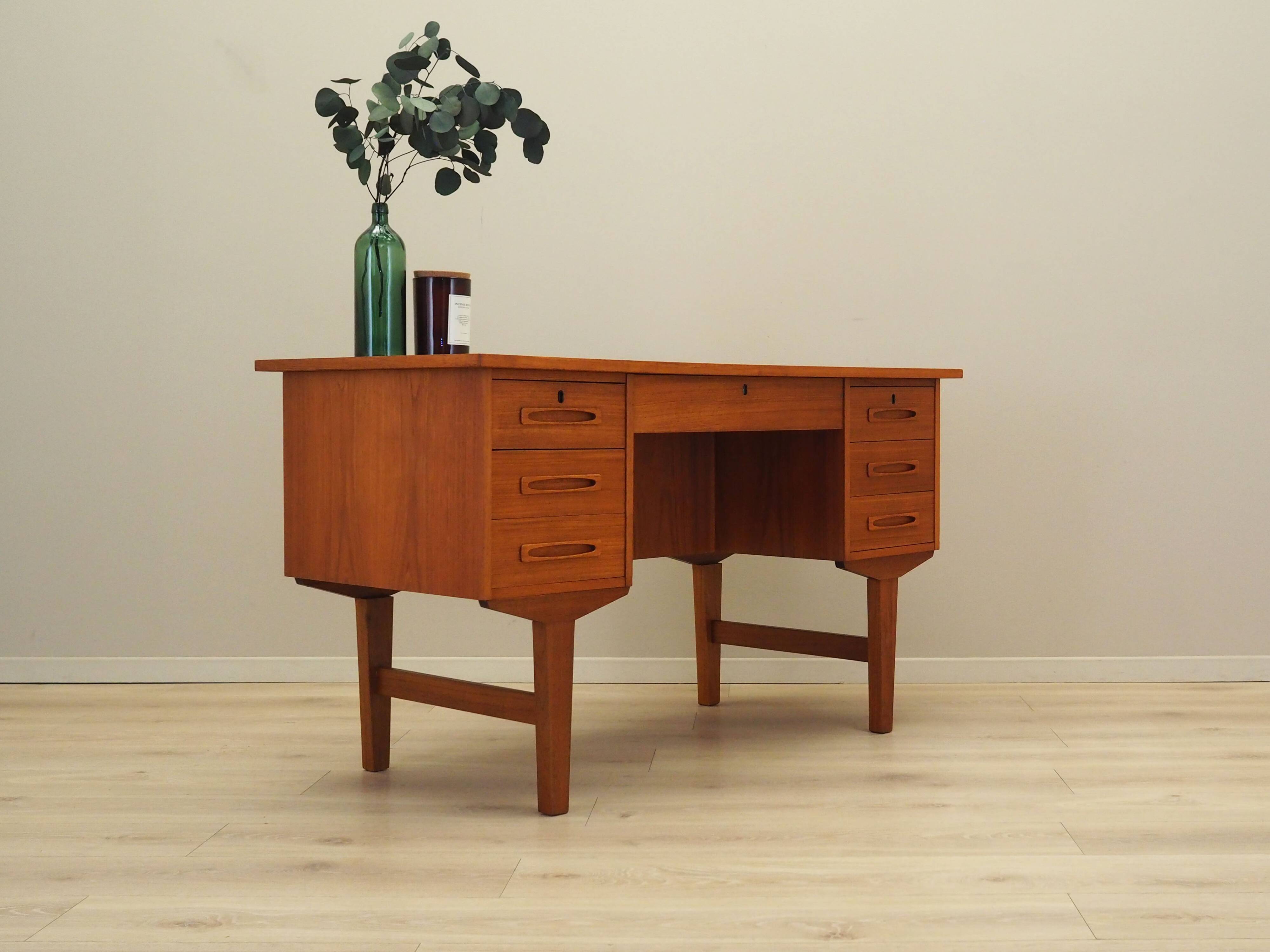 Teak desk, Danish design, 1960s, production: Denmark