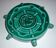 Vallauris green and gold boat wheel ashtray