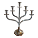 Candlestick 5 branches metal chrome design tree 46 cm