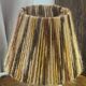 Stoneware lamp, wool lampshade