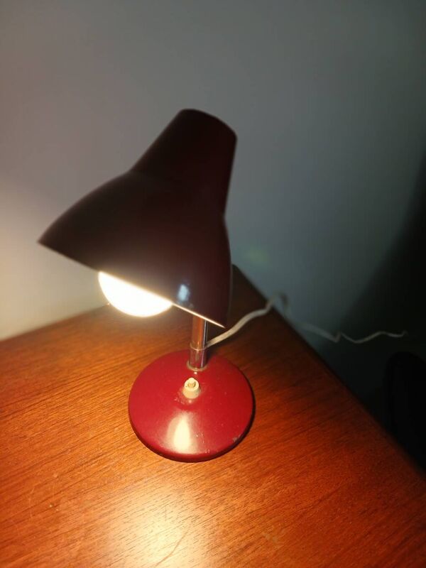 Lot de 2 lampes anciennes de bureau vintage organiseur année 60-70