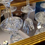 6 glasses on foot 70's