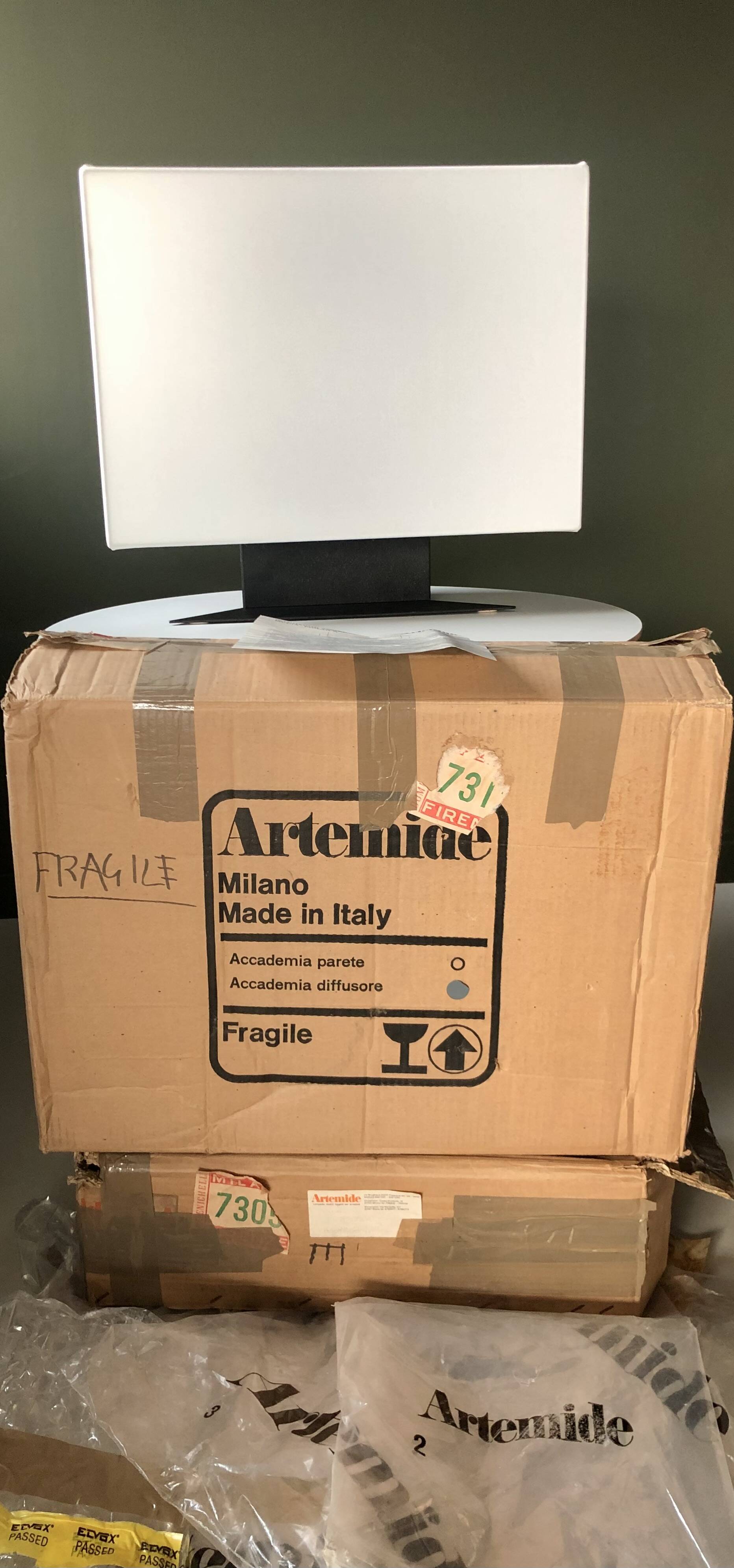 Accademia Tavolo lamp by Cini Boeri for Artemide, Italy 1978