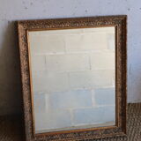 Miroir ancien en bois et stuc