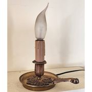 Lampe de chevet  en bronze - bougeoir  à main