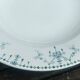 Three soup plates in opaque iron earth porcelain Moustier cluny KG model Victoria