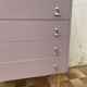 commode vintage vieux rose restaurée