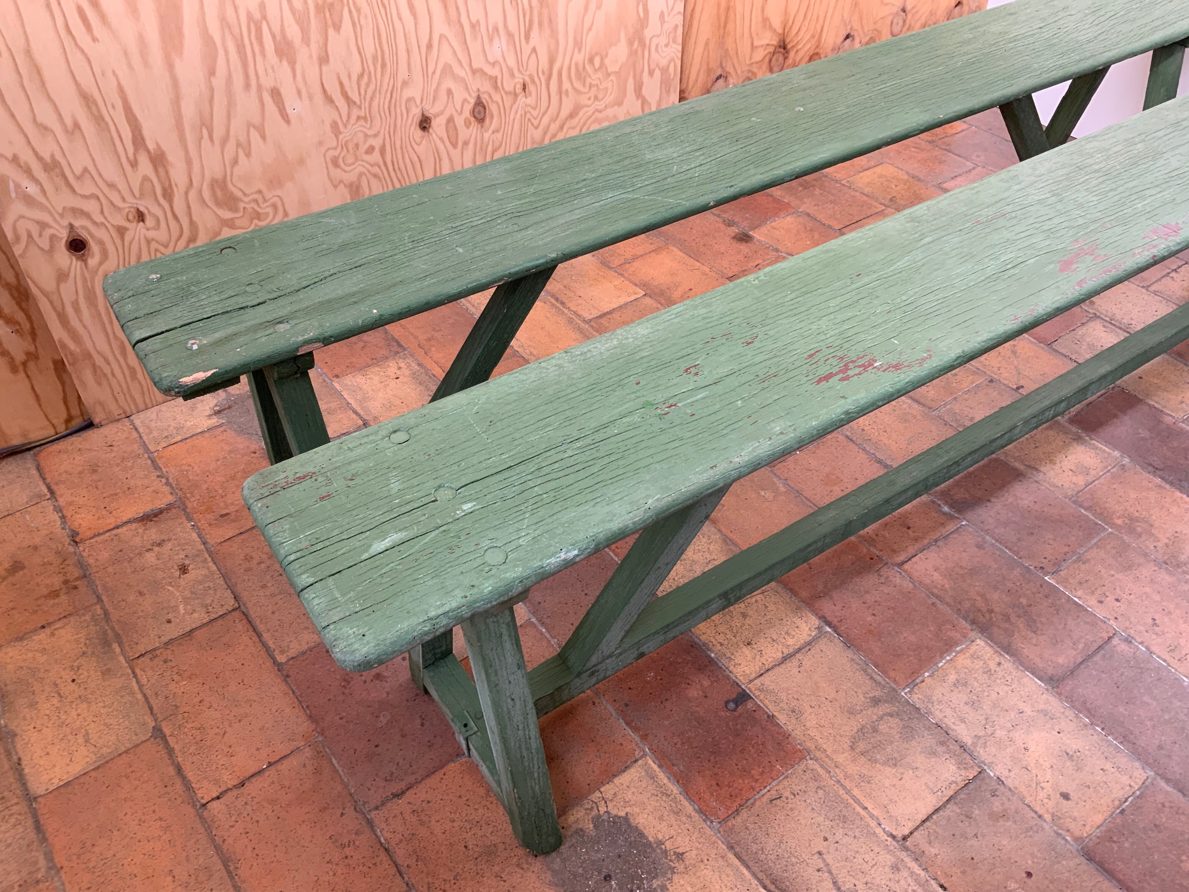 Pair of vintage benches