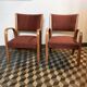 Paire de fauteuils Bow Wood