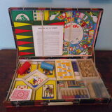 Old suitcase of board games, 7 games, - Rachez Paris -