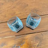 Set of 2 vintage stemmed glasses