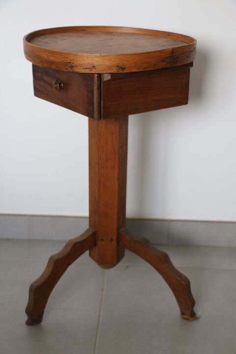 Sellette à tiroir bois 1950