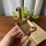 Duo of stackable bronze ashtrays