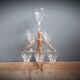 Set 6 crystal walking glasses
