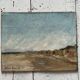 Maurice Bonin. Seaside 1951. Oil on panel 35 x 27cm