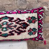 Vintage Berber wool cushion cover: Moroccan rug cushion 76x40cm