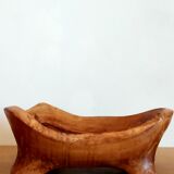 70's olive wood cut