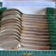 12 small spoons metal silver art deco