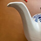 Teapot mill stream Johnson bros vintage blue