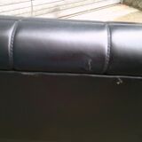 Vintage black skai sofa
