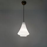 Scandinavian opaline pendant light from the 60s