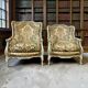 Ensemble de 2 fauteuils baroques vintage / chaises individuelles / sièges