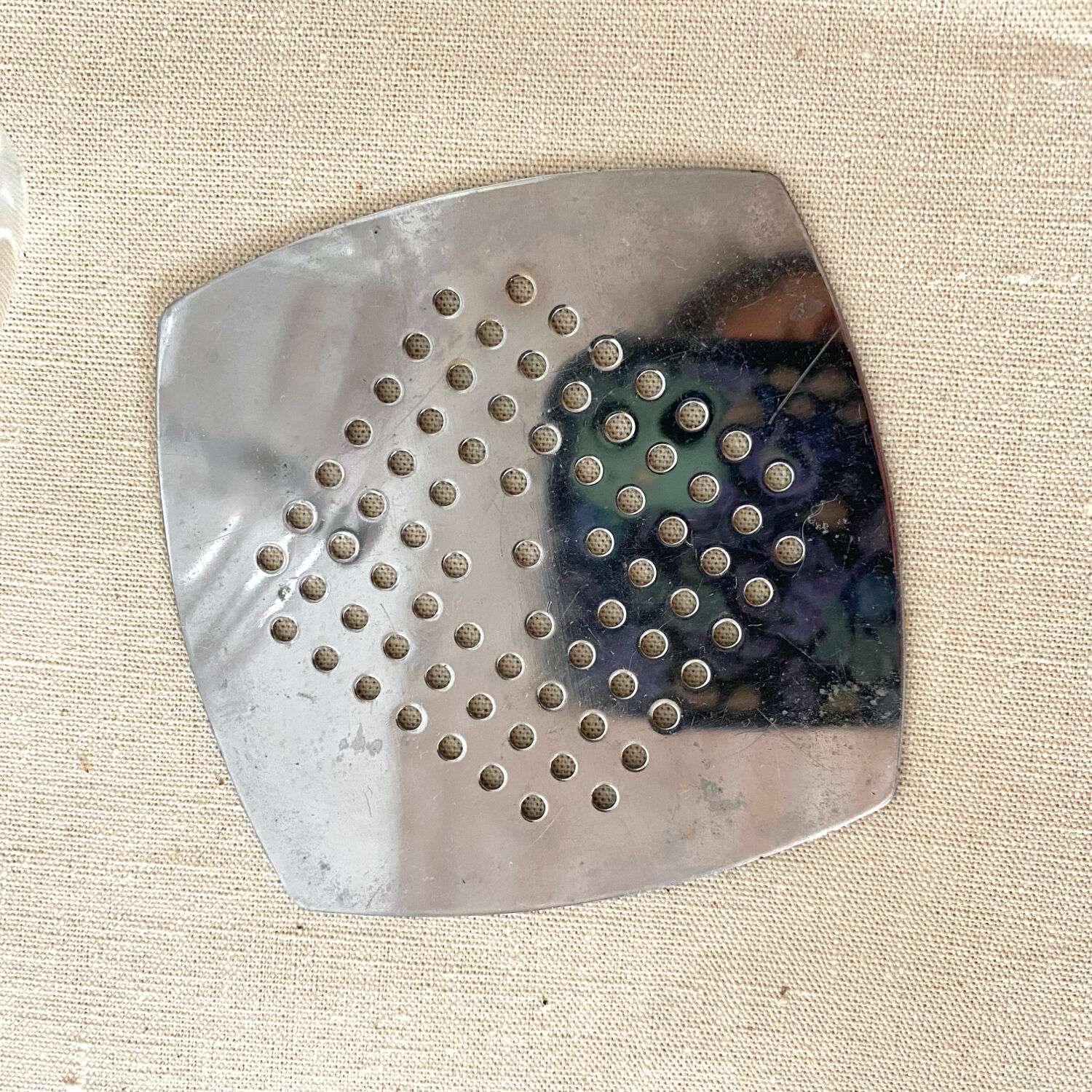 Strömbergshyttan vintage glass and stainless steel ice bucket