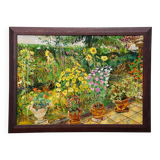In the neighbour's garden, 1996 – Oil painting by Alexander Michael