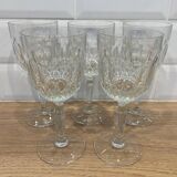 Set of 5 wine glasses