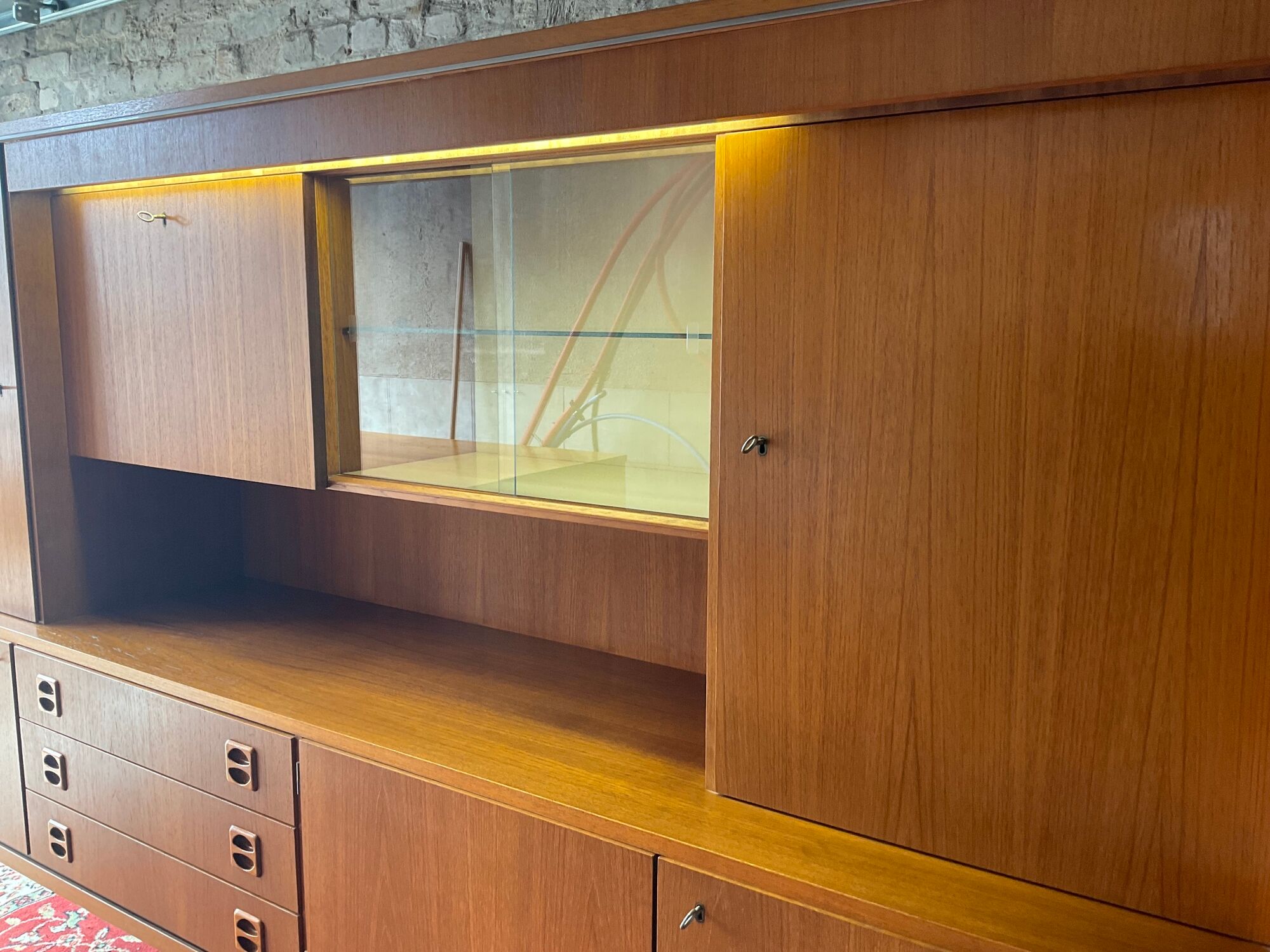 Buffet Enfilade Scandinavian bright bar from the 60s