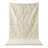 Grand tapis berbère zigzag en laine