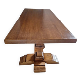 Table de repas style Monastère en chêne massif