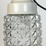 Vintage White Porcelain Pendant Light, 1970s