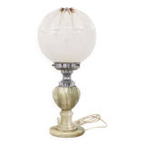 1960s Onyx and Murano Glass Lamp