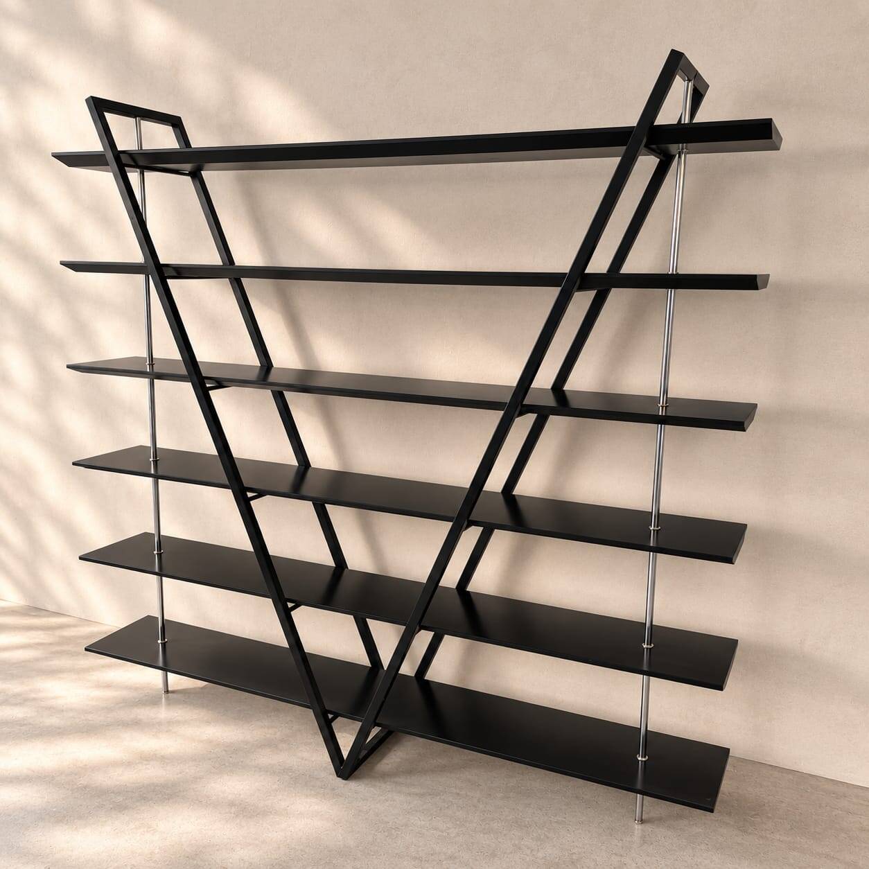 Large Italian postmodern free standing wall unit, 1980s