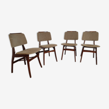 Ensemble de 4 chaises Louis van Teeffelen