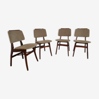 Set of 4 Louis van Teeffelen chairs