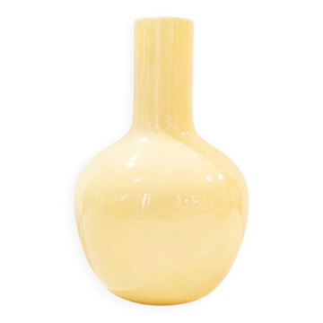 Pagliesco vase from the Opachi series in Murano glass by Tobia Scarpa for Venini, 1982
