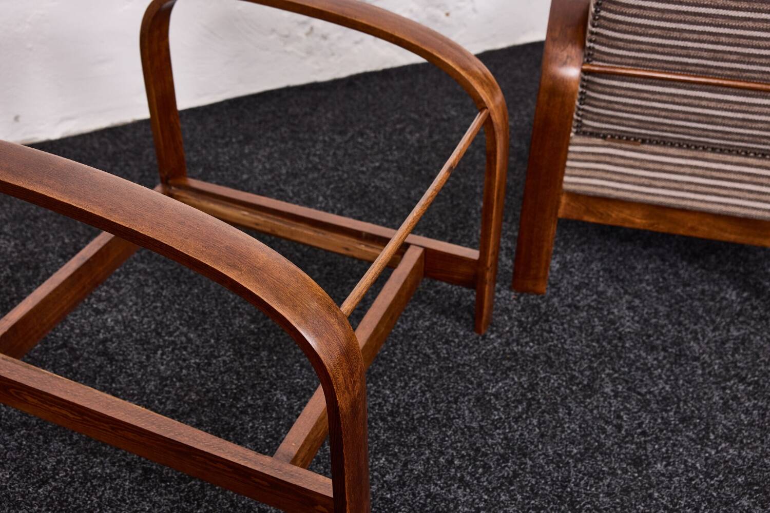 Fauteuils Art Déco hongrois, modèle 445, Szék és Faárugyár, Hongrie 1930