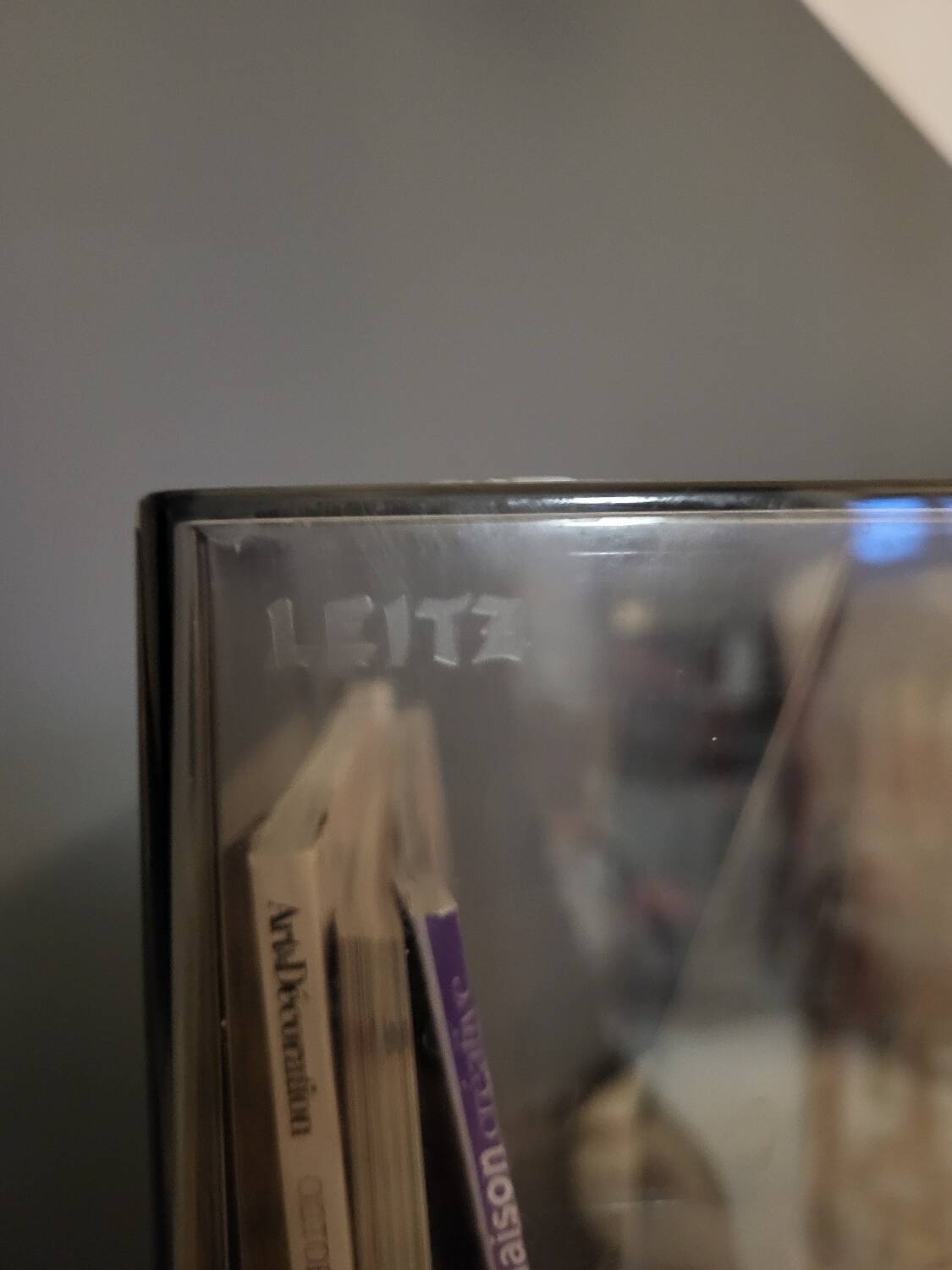 Vintage Leitz plexiglass magazine rack