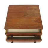 "Casino" teak bedside table, Engström & Myrstran, Sweden, 1960