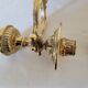 Duo of brass balance wall candle holders