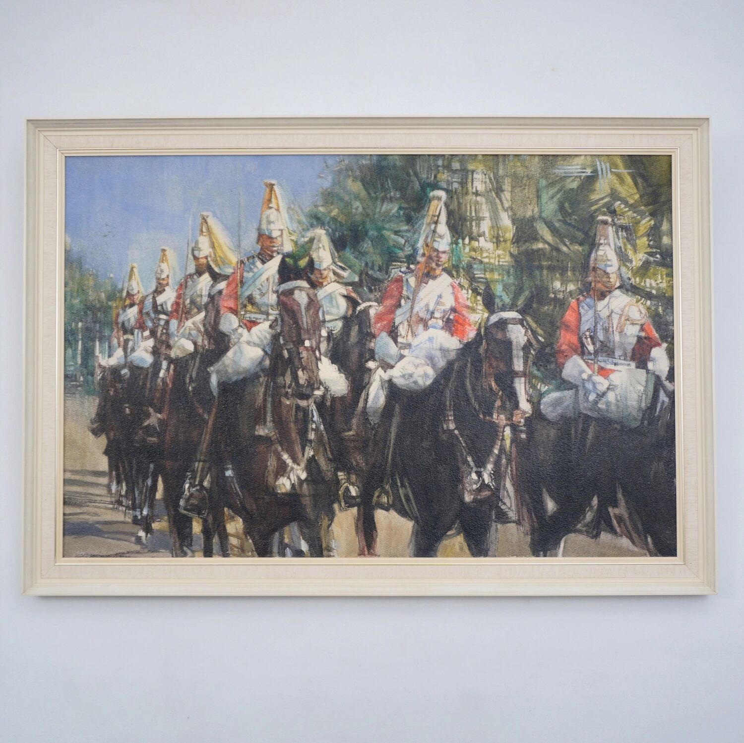 Oil on canvas painting by Eric Mason Up the Mall 1970
