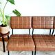 Three 1960 leatherette chairs